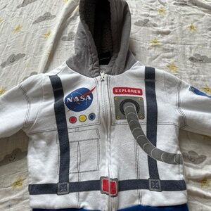 Toddler boy astronaut zipup hoodie